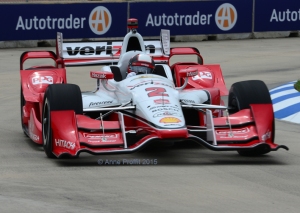 Juan Pablo Montoya arrived at Detroit with a hefty lead, thanks to his Indy 500 win - Anne Proffit photo