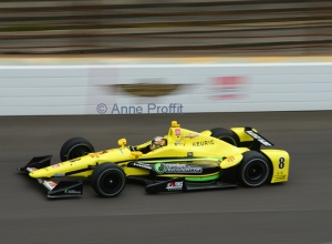 Karam at Indianapolis Motor Speedway, practicing for his second Indy 500 - Anne Proffit photo